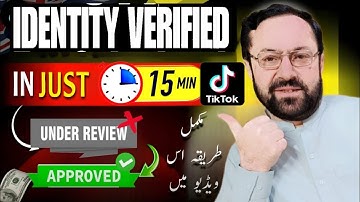 How to verify identity tiktok| identification under review | processing identity|Earn Money Tiktok