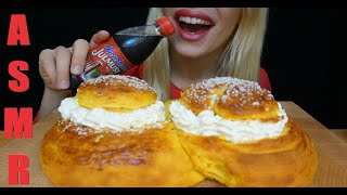 ASMR - GIANT SWEDISH PASTRY (Soft eating sounds)