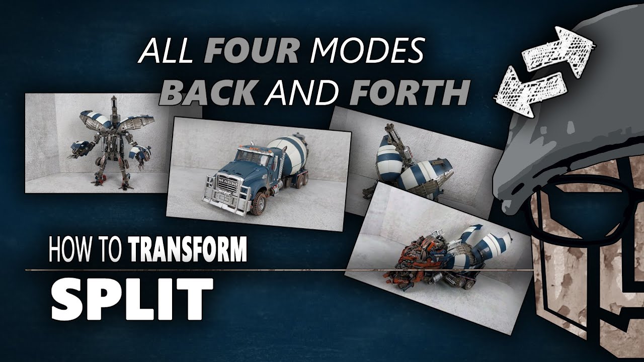 Devil Saviour Split Transformation (3rd Party Transformers Movie Masterpiece ROTF Mixmaster)