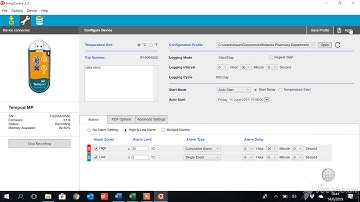 How to clear the memory of a tempod datalogger