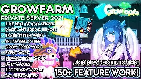 BEST GROWTOPIA PRIVATE SERVER 2021 | ✅🔥 BEST SERVER &  LIKE REAL GT 100% ALL WORK!!!✅ 🔥 | GTFARM