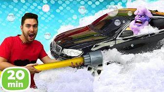 🧼🚗 Thanos needs a car wash! Superheroes and fun for kids