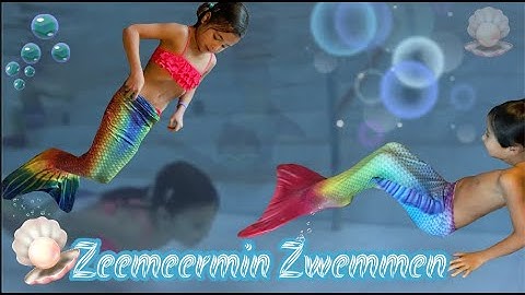 ZEEMEERMIN ZWEMMEN 🧜‍♀️  | De 4 Vloggetiers #Familievloggers