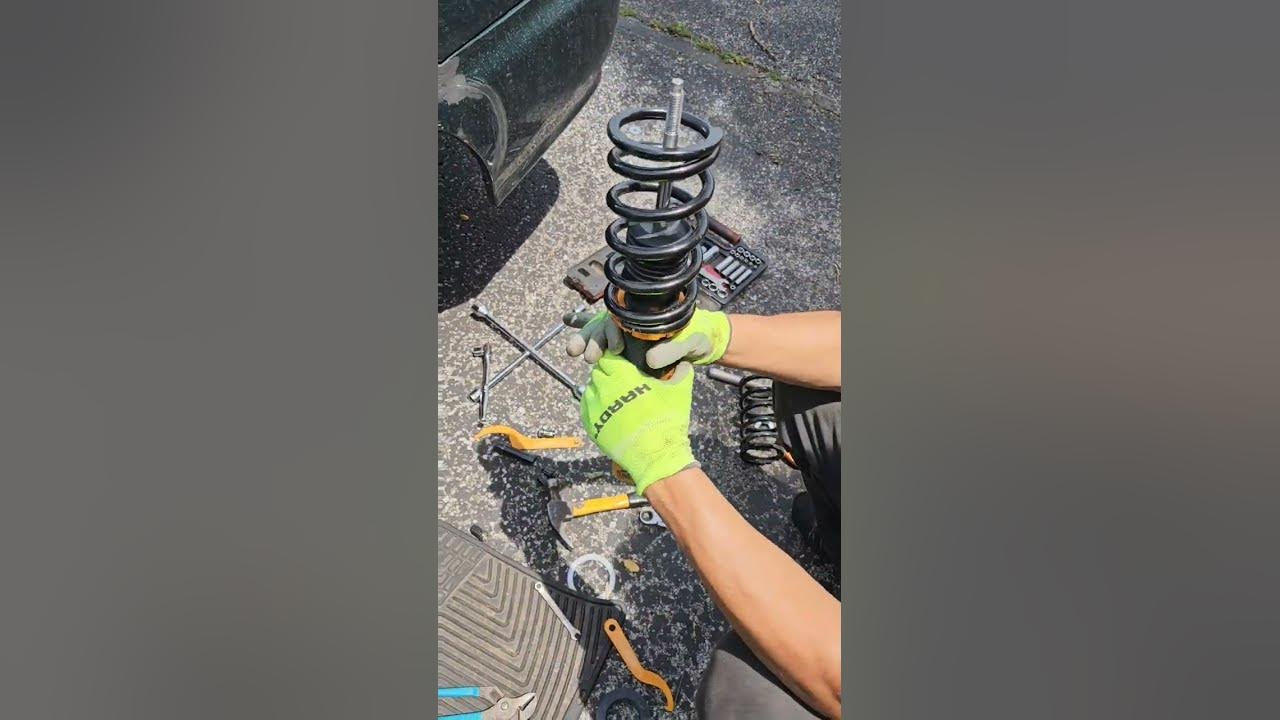 How to Adjust coilover ride height correctly YouTube