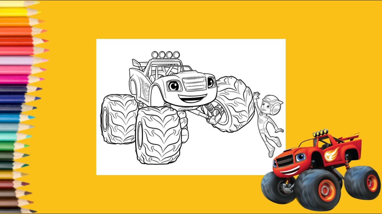 Monster Truck para colorir 17 –  – Desenhos para Colorir