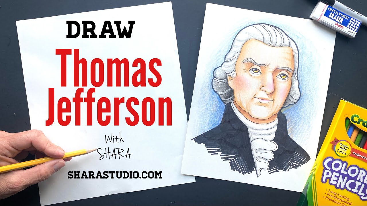 Presidential Caricatures 3 Thomas Jefferson  Caricature sketch  Caricature Caricature drawing