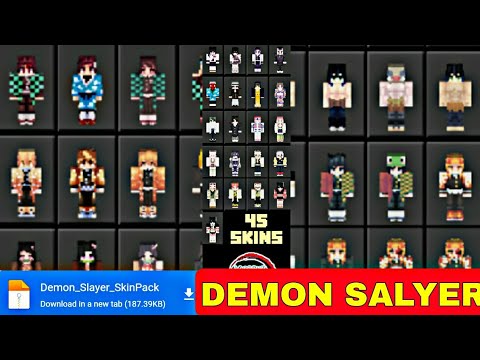 DEMON SLAYER SKIN PACK MINECRAFT DOWNLOAD | DEMON SLAYER SKIN MINECRAFT ...