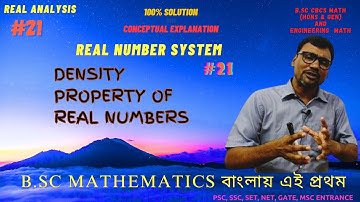 Density property of R | Real number system | Real Analysis | DR Colleger