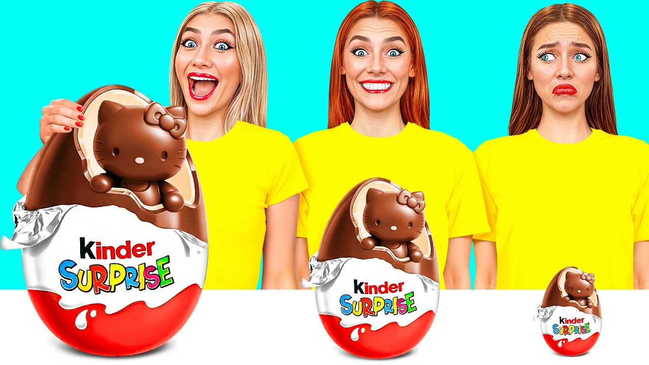 Desafío Placa Grande, Mediana y Pequeña | Recetas de Cocina Sencillas Funny DO Challenge