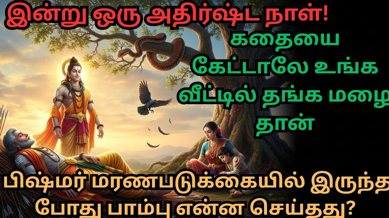 பீஷ்மர் கதையை கேட்டால், வீட்டில் பணத்திற்கு எந்த குறையும் இருக்காது #கர்மகதை #பழங்காலகதை #தமிழ்கதை