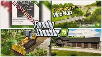 Farm Sim News - Pallet Autoload Update, Pichonniere Valley Pending, & Update Tomorrow? | Farm Sim 25