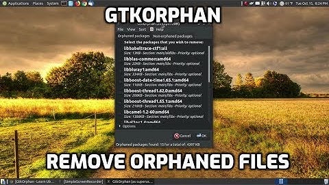 Remove Orphan Files using GtkOrphan