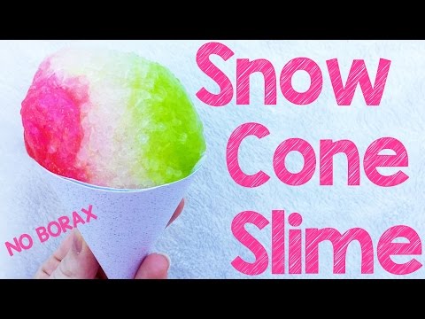 Colorful & Fun Homemade Snow Cone Slime Recipe