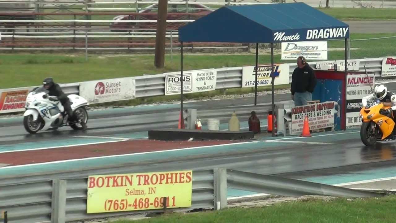NHDRO Kawasaki zx10 vs Hayabusa drag racing YouTube