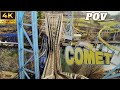 Comet 4K HD POV Hersheypark's Oldest Rollercoaster, Hershey Pennsylvania 