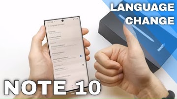 How to Change Language in SAMSUNG Galaxy Note 10 - Language Settings
