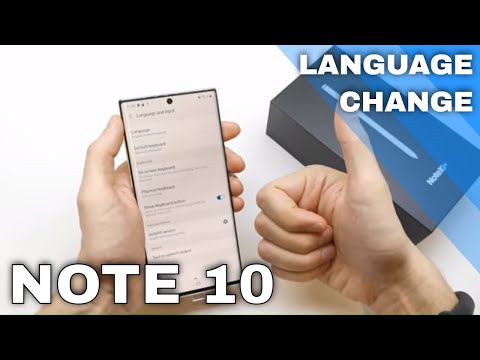 How to Change Language in SAMSUNG Galaxy Note 10 - Language Settings