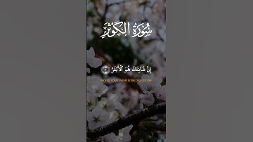 سورة الكوثر - طلحة علوي | #القرآن_الكريم #سورة_الكوثر #طلحة_علوي #تلاوه #تلاوة_خاشعة