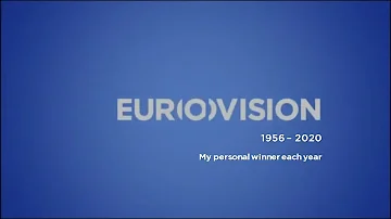 Eurovision 1956-2020 - My personal winner each year