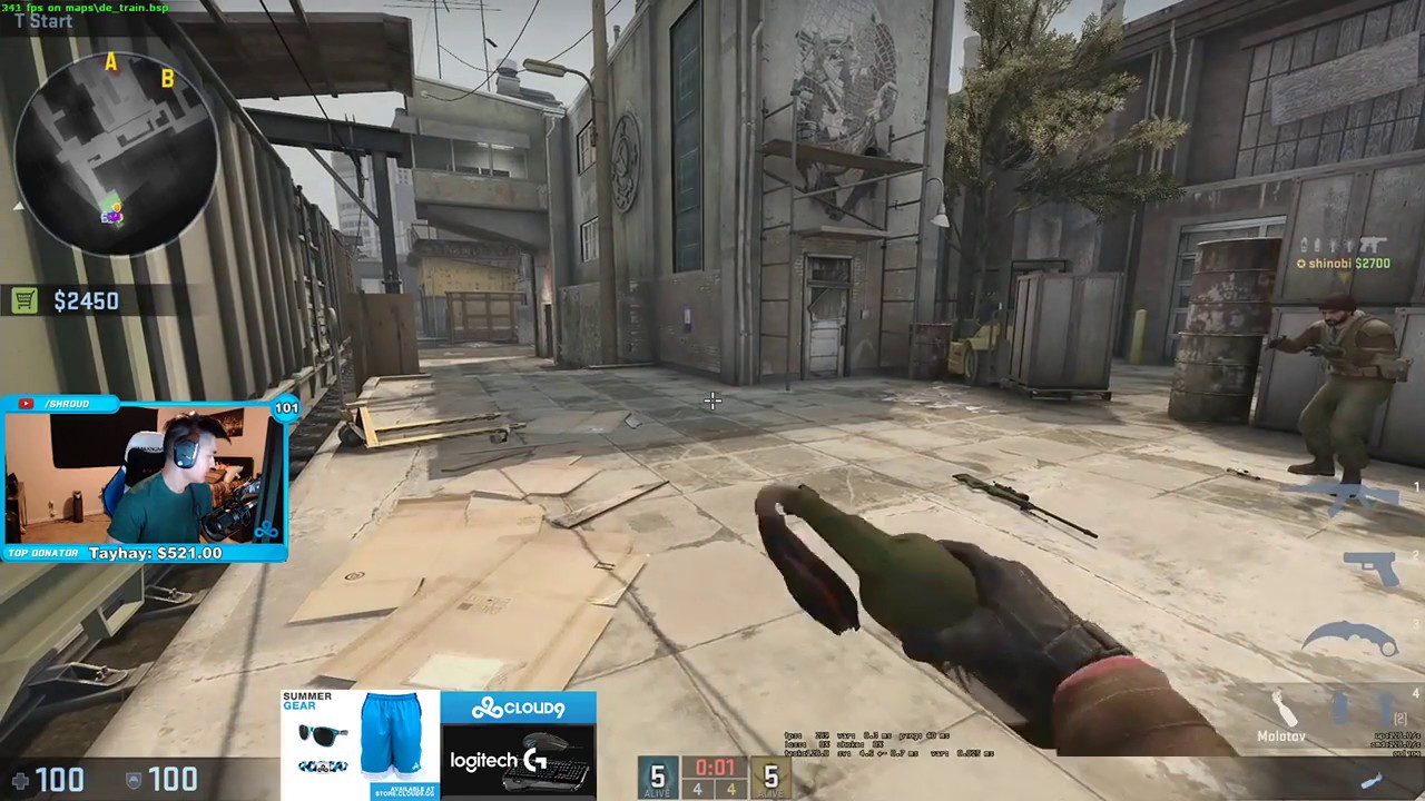 Autimatic on Shroud account Plays ESEA [Rank S] [Train] [CS:GO] - YouTube