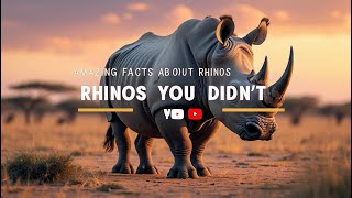 Amazing Facts About Rhinos You Didn’t Know 🦏