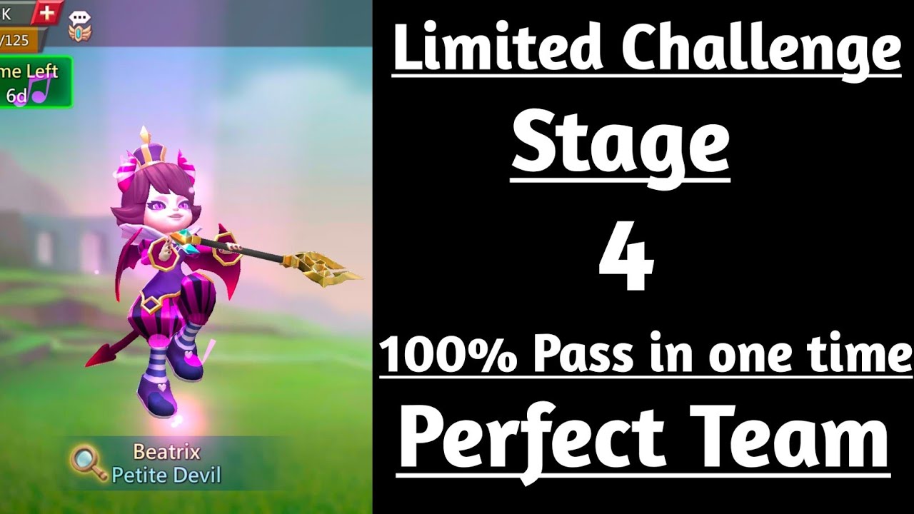 Petite Devil (Trick vs Trick) Limited challenge stage 4 auto|Beatrix stage 4 auto - Lords Mobile