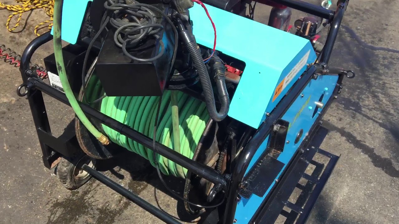 ハツタラジコン動噴 RCX 3ch ディーゼルエンジン搭載 ホースセット付き 
