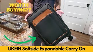 Ukein Softside Expandable Carry On Luggage 22X14X9 Airline Approved, 20 Inch Carry On - Worth It?