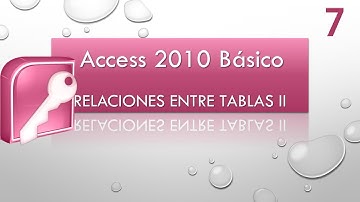 Curso Access Básico 2010 Relaciones entre tablas II Vídeo 7