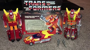 Transformers G1 hotrod, vintage, 1986, japan, collection, Variant, tftm, rodimus, mib, generations,