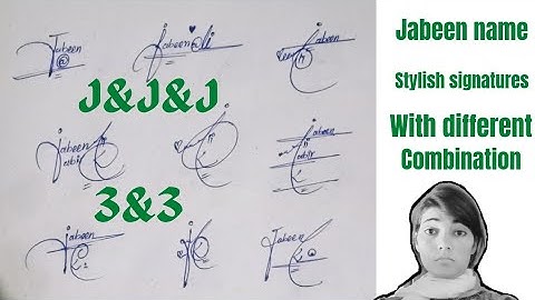 Jabeen name signature#easy  professional signature#name signature with arooj