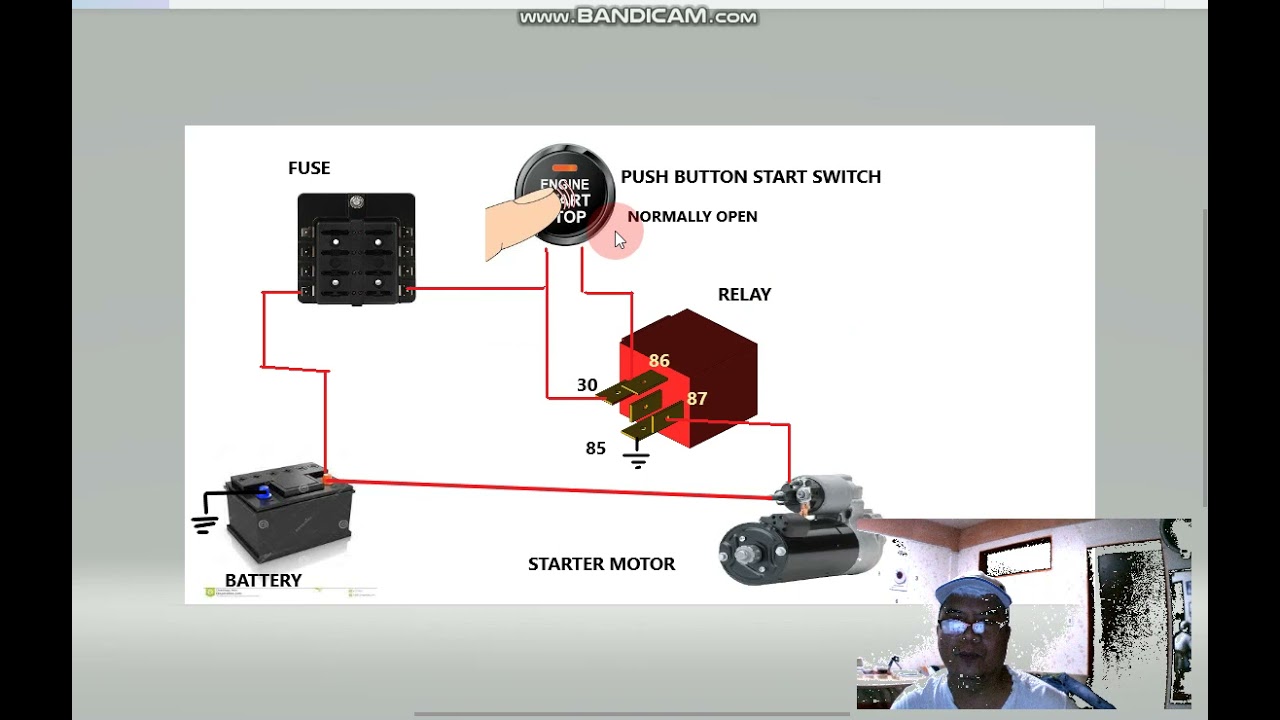 PUSH BUTTON START WIRING DIAGRAM YouTube