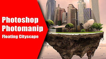 Photoshop CC | Floating Cityscape | Photomanipulation
