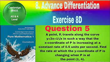 A point P, travels along the curve y=3x+ 1/√x in such a way that the x-coordinate of P is increasing