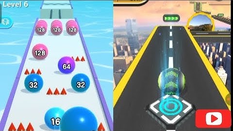 Ball Run 2048 Vs Going Ball Run- All Levels SpeedRun Gameplay Android iOS Ep5
