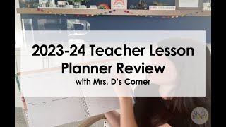 2023-2024 Teacher Lesson Planner Review for Special Ed Teachers | with Mrs Ds Corner