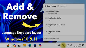 Add & Remove Language keyboard layout From Windows 11 / 10