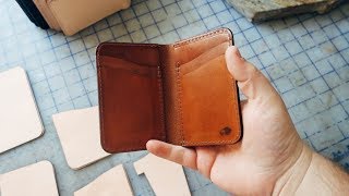 How we make our No.52 vertical leather wallet (old version)