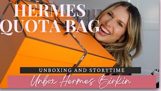 Hermes Quota Bag Unboxing!! My Hermes Journey and how I brought home my dream bag!