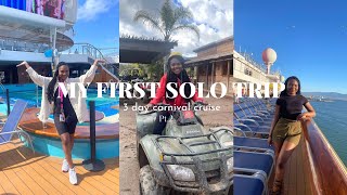 Travel Vlog | 3Day Solo Cruise | Carnival Radiance | Sea Day, Port in Ensenada, Debarkation| PT.2