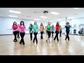 Texas hold em  line dance dance  teach in english  
