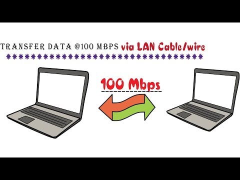 Transfer data  💻↔💻 @100 MBps via LAN wire