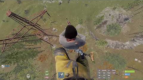 Cheater with Debug Camera ON, on RustPlace X2 Monday