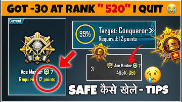 DAY🇮🇳18: Got -30 At Rank “500” No Conqueror 😭💔. Ace Master To Conqueror Tips C9S26 & Daily Target.