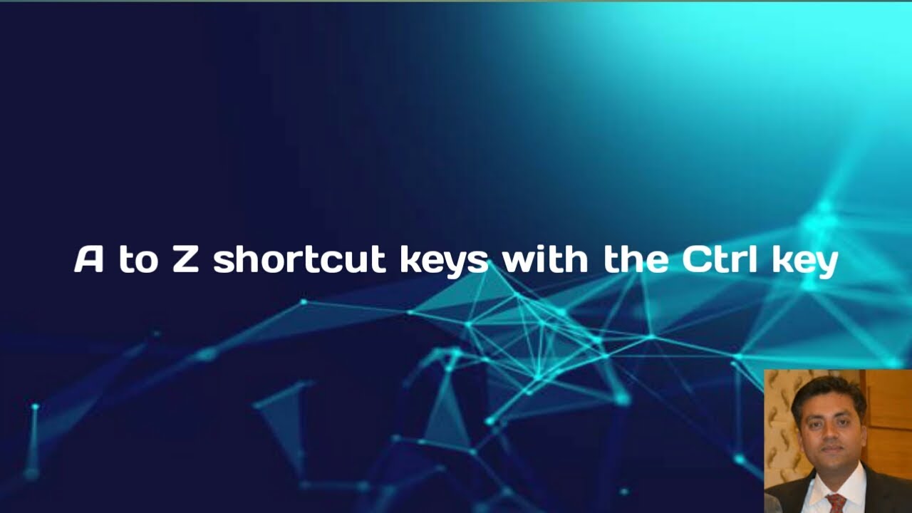 A to Z shortcut keys with the Ctrl key | Tech with Pratyush - YouTube