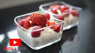 Bircher-Müslis / Haferflocken-Müsli / gesundes Frühstück / schmeckt sehr lecker / einfacher Rezept
