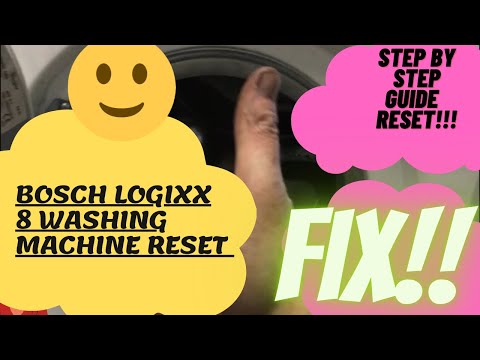 Bosch Logixx 8 Reset