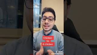 deference between chicken and a chicken
