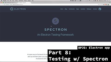 BPJS: Electron app - Part 8 - Testing Electron.js apps with Spectron