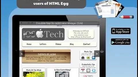 Importing a web page into HTML Egg for iPad (iOS 7 Edition)